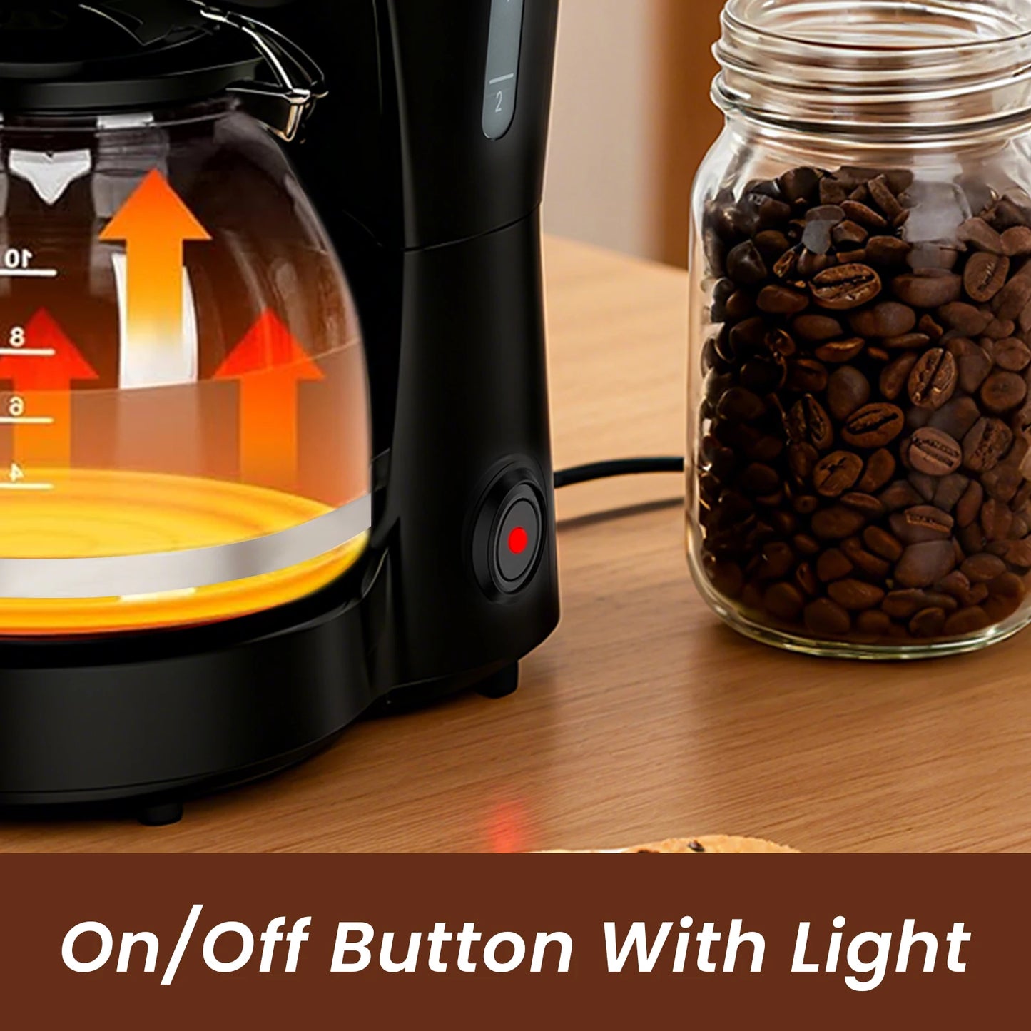 Cafetera Eléctrica de Goteo SUPERLEX de 1.25L, 600W, Estilo Americano, con Ventana de Nivel de Agua y Filtro Reutilizable