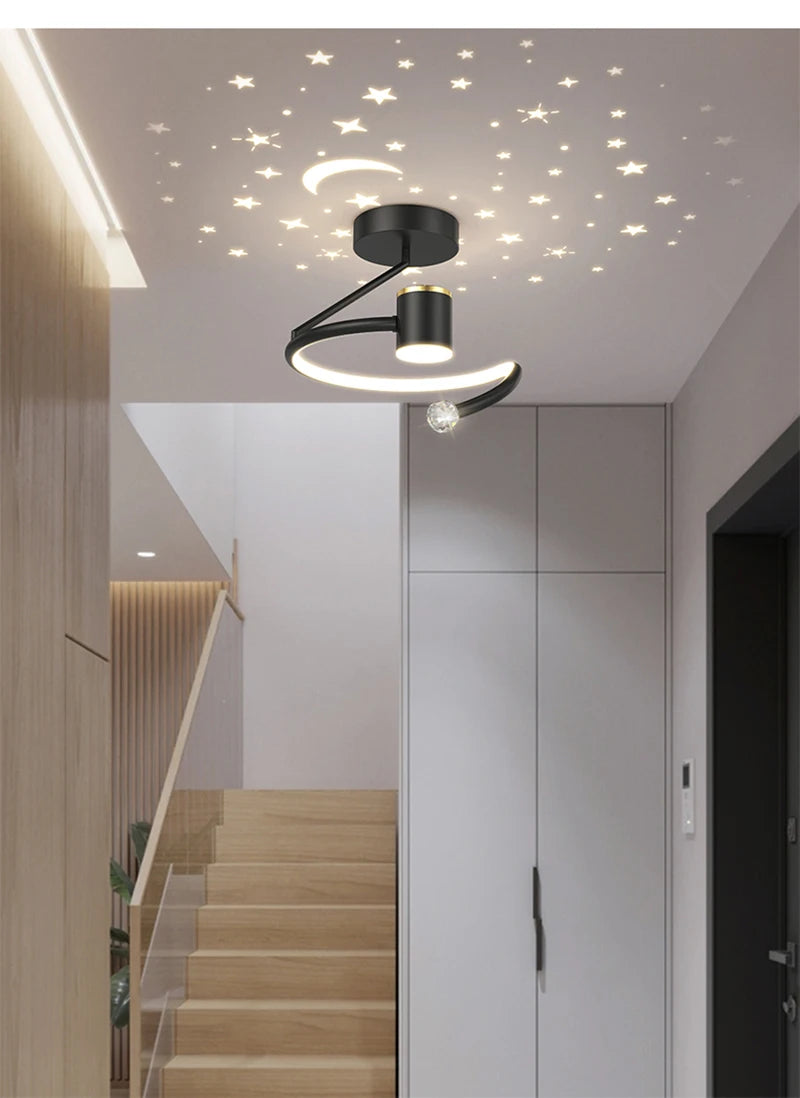 Luz de techo LED moderna, iluminación interior para dormitorio, sala de estar, cocina, comedor, pasillo, balcón, decoración del hogar, lámpara de techo