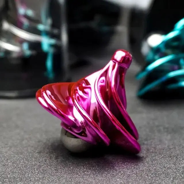 Divertido juguete de soplado de viento de escritorio, juguete de bolsillo giratorio, Spinner cinético, juguetes para aliviar el estrés para adultos, regalo de cumpleaños y Navidad