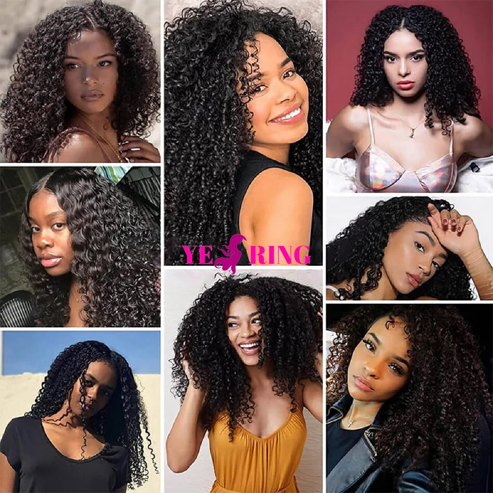 Extensiones de cabello humano de onda profunda 12A brasileño con extensiones de cabello crudo rizado virgen mechones 100% cabello humano entrega en 2-5 días