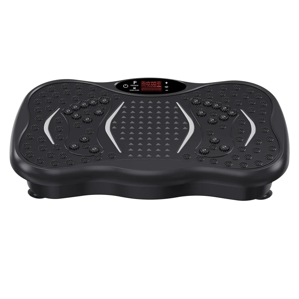 Plataforma Vibratoria de Ejercicio de 150W con Enchufe Europeo, 99 Velocidades, Capacidad de Carga de 150KG, Motor Ultra Silencioso con Control Remoto para Gimnasio en Casa