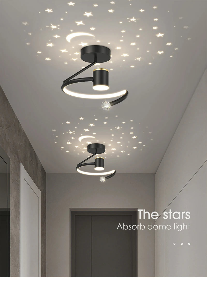 Luz de techo LED moderna, iluminación interior para dormitorio, sala de estar, cocina, comedor, pasillo, balcón, decoración del hogar, lámpara de techo