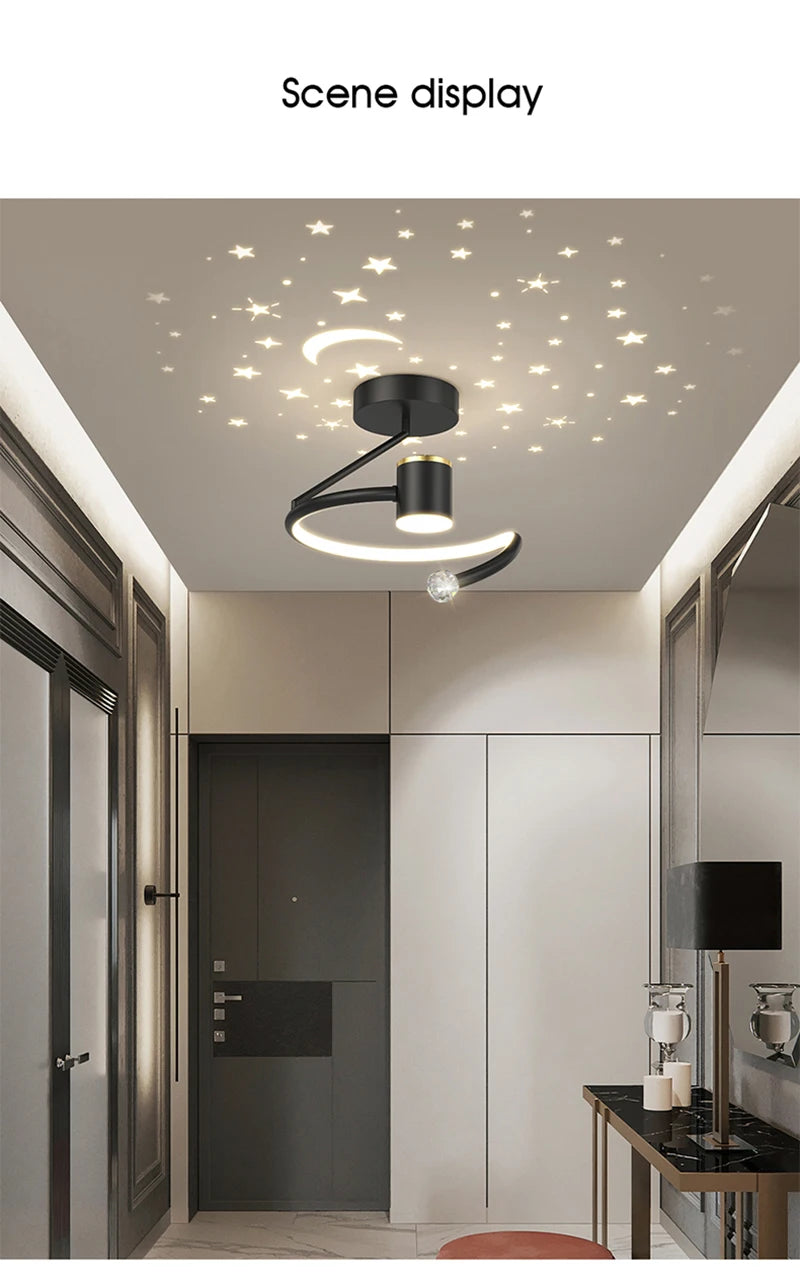 Luz de techo LED moderna, iluminación interior para dormitorio, sala de estar, cocina, comedor, pasillo, balcón, decoración del hogar, lámpara de techo
