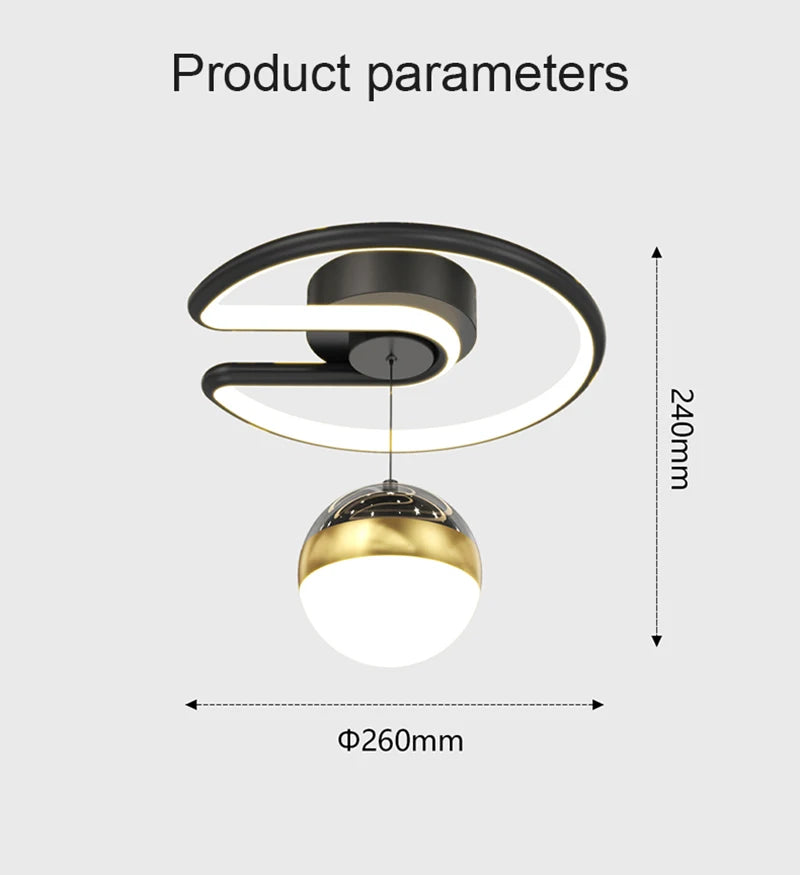 Luz de techo LED moderna, iluminación interior para dormitorio, sala de estar, cocina, comedor, pasillo, balcón, decoración del hogar, lámpara de techo