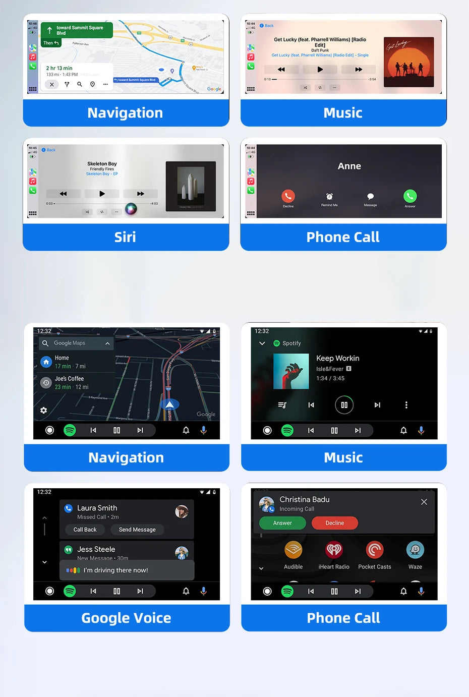 Adaptador Inalámbrico CarPlay 2 en 1, Plug-and-Play para iPhone 6 y Android 11 o superiores, Adaptador para Auto con Puerto USB/USB-C, Accesorio para Auto