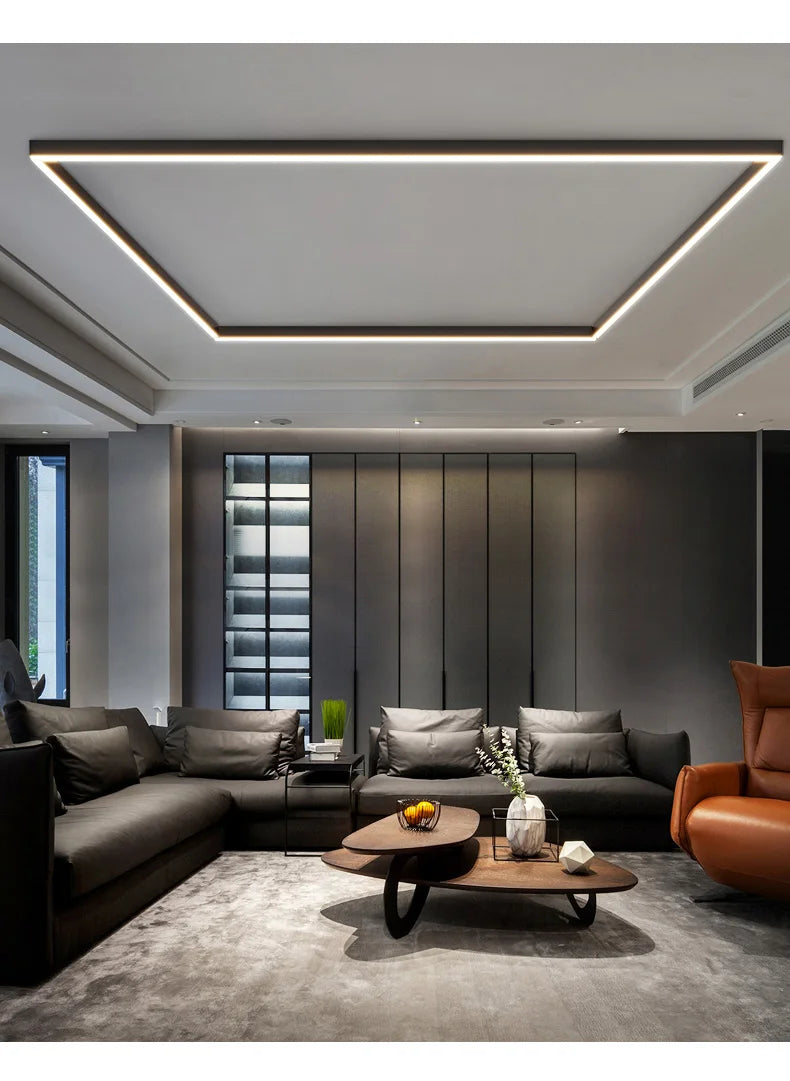 Luces de techo para balcón, lámpara LED de tira larga para pasillo, dormitorio, comedor, sala de estar, guardarropa, lámpara de techo, decoración de cocina de isla
