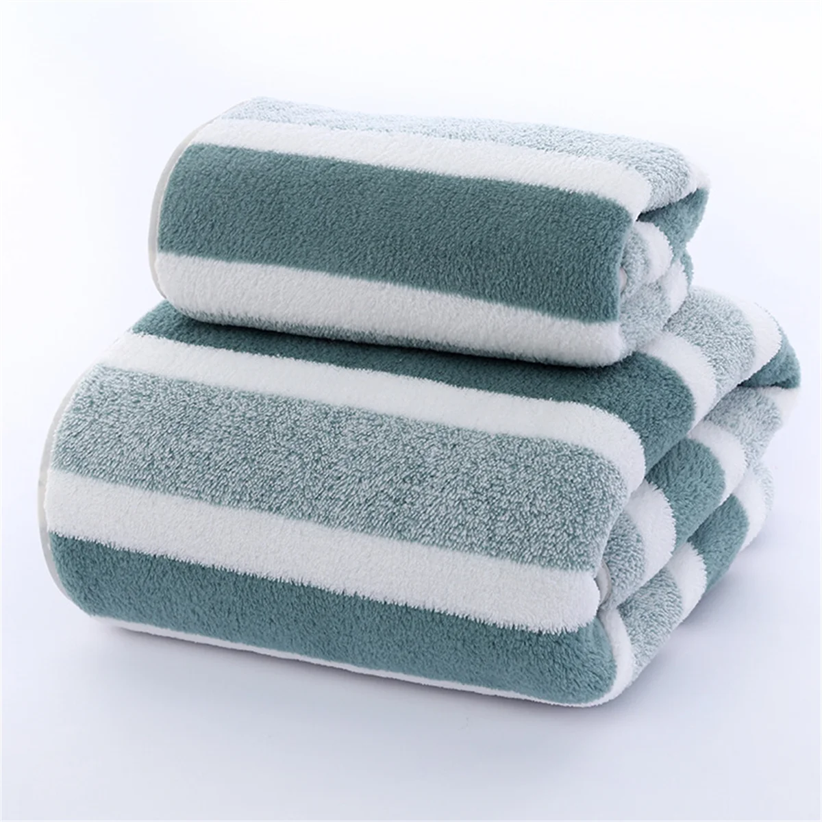 Juego de toallas o toallas de secado rápido a rayas, 1 unidad, 35x75 o para experiencia de baño suave y absorbente, toalla de baño o toalla de mano
