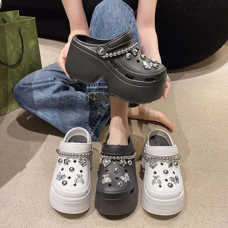 Comfortable Soft Sandali Donna Summer Thick Bottom Slides 2024  Platform Sandals