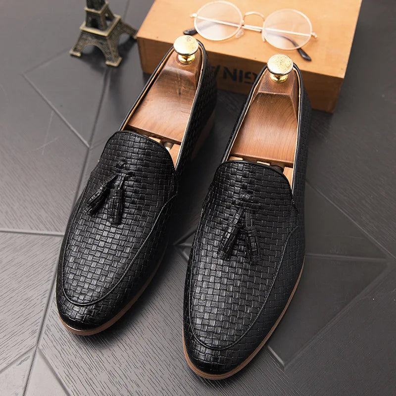 Fashion Handmade Italian Wedding Shoes for Men Formal Dress Loafers Shoes Wholesale