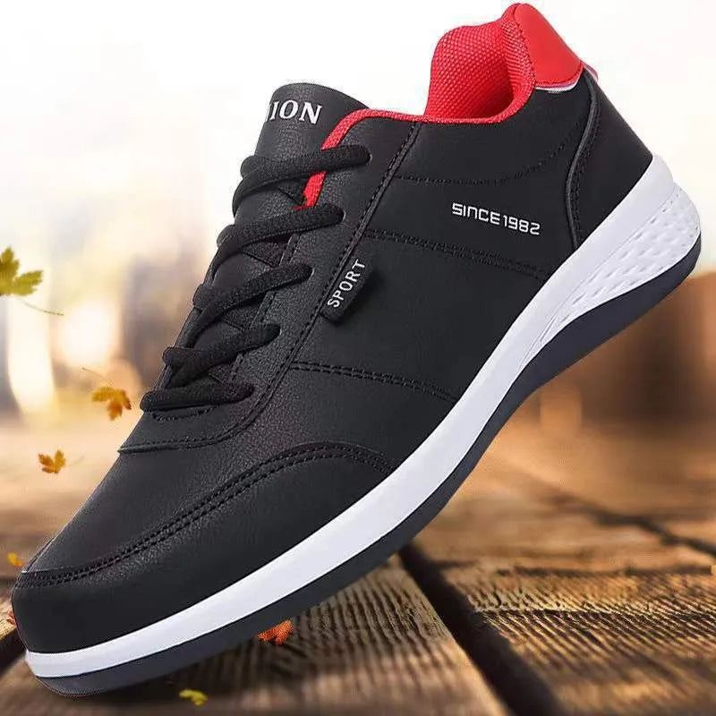 New Low-priced White Men's Sports Running Shoes, Walking Men's Casual Board Shoes