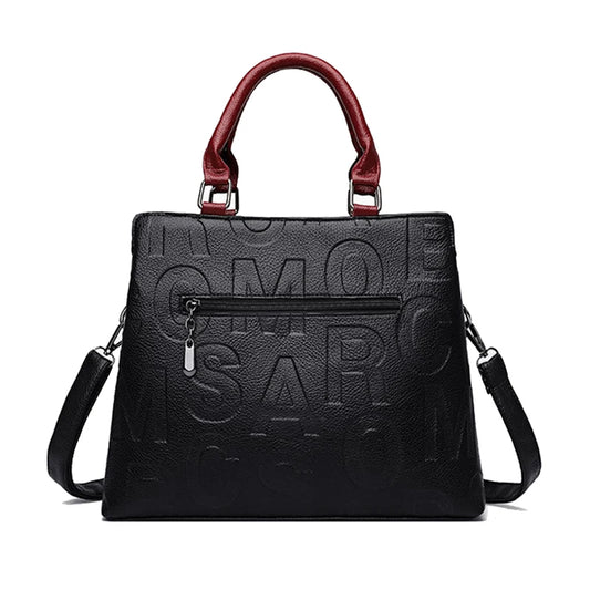 Bolso cruzado informal de cuero PU para mujer, bolso de mano de diseñador de lujo, bolso de hombro de viaje de gran capacidad