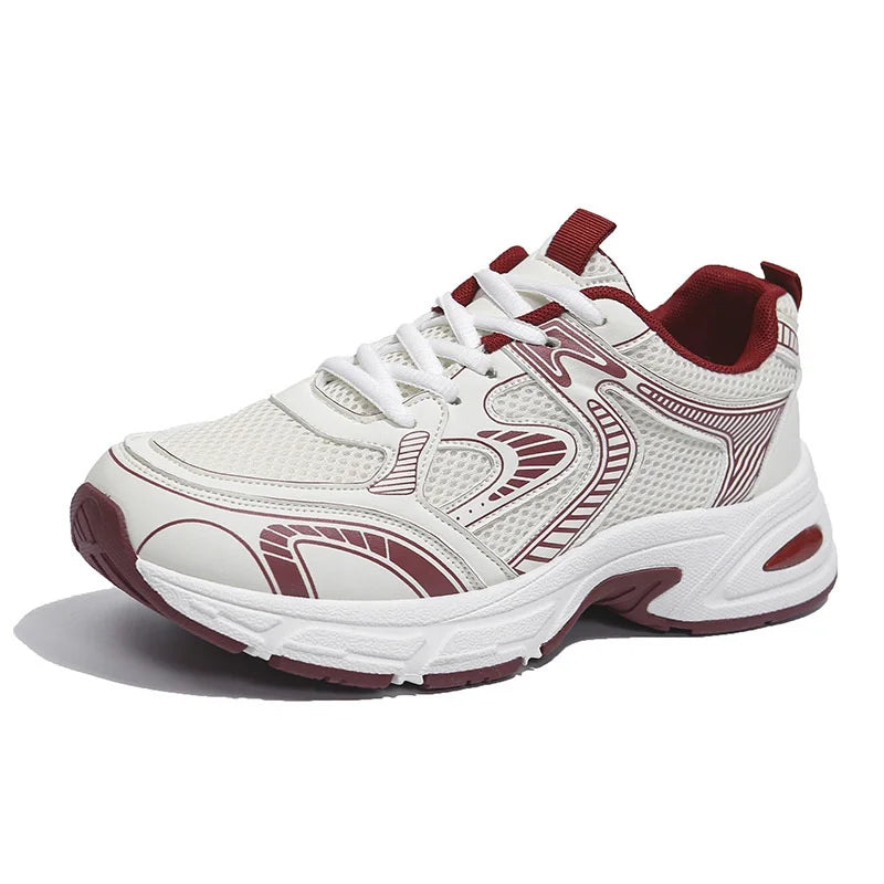 New Hot Sale Women's Clunky Sneakers Comfort Flat Heel Brand Design logo Sports Shoes for Young Girls Low Price Factory 36-45