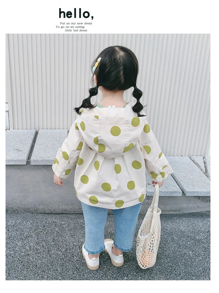Abrigo cortavientos con estampado para niños y niñas, chaqueta con capucha, ropa de 1 a 7 años, novedad, primavera y otoño