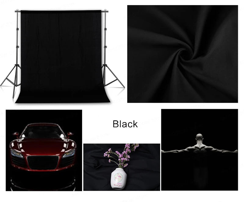 Kit de soporte para fondo fotográfico SH con sistema de soporte ajustable, fondos para estudio fotográfico, marco de pantalla verde Chromakey