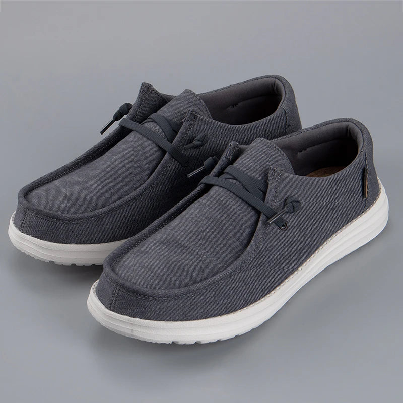 Fashion Sneakers Slip-on Loafers Men Canvas Casual Walking Casual Shoes