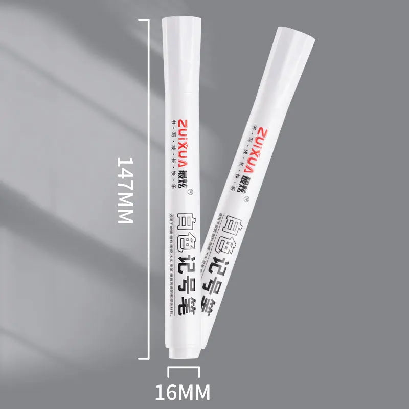 Evidenziatori bianchi da 1/3/5 pezzi, penna gel bianca oleosa impermeabile da 2,0 mm, pennarelli per schizzi graffiti, articoli di cancelleria e forniture scolastiche