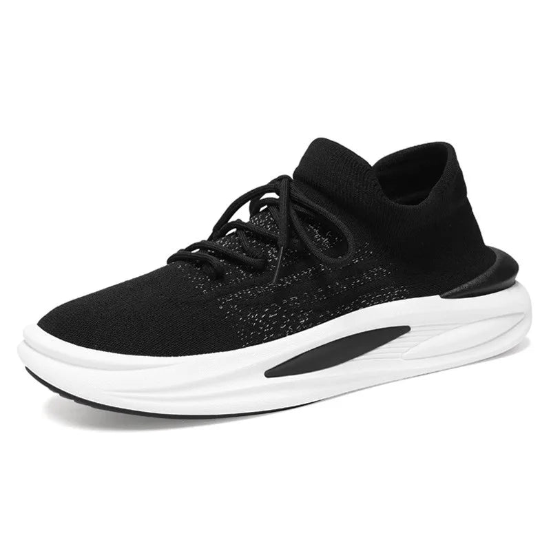 New Men's Breathable Mesh Sports Shoes Thick Sole Sports Shoes Men's Casual Running Shoes