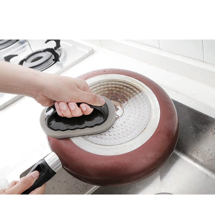 Utensilios de cocina, esponja mágica de limpieza, herramientas de cocina, cepillo de descontaminación fuerte con mango, accesorios de baño y cocina