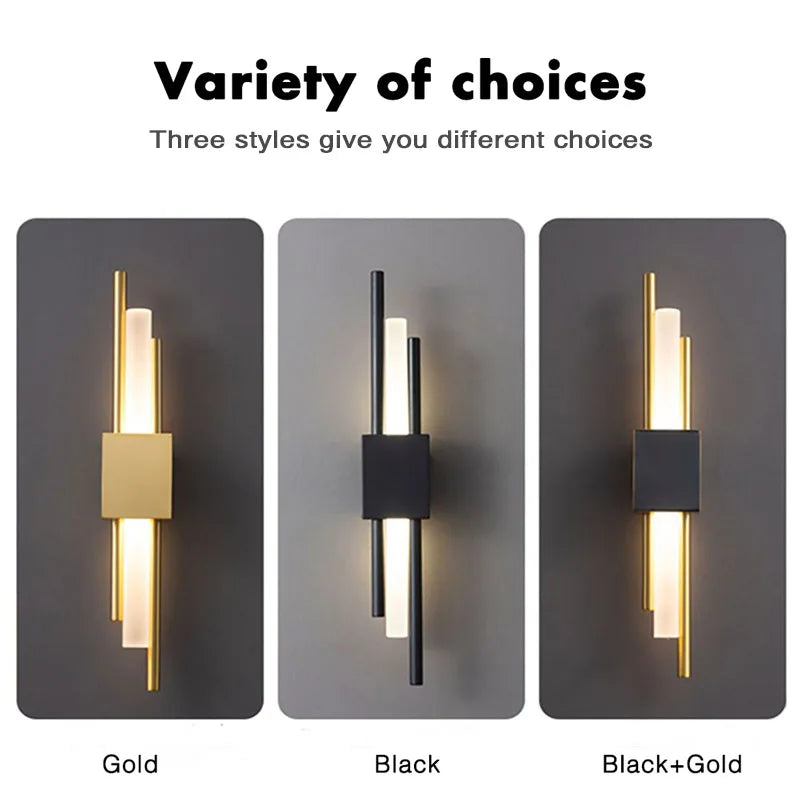Lámpara de pared LED moderna, iluminación interior, apliques de pared para baño, accesorio de iluminación para sala de estar, pasillo, decoración de dormitorio, luces de pared