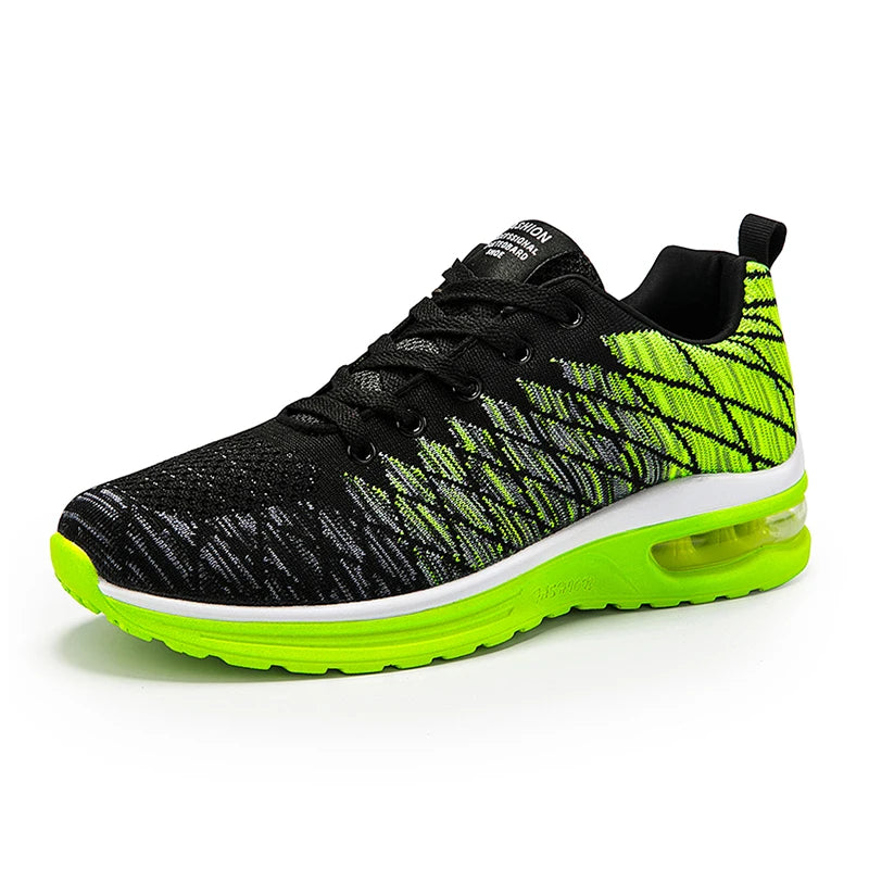 Road Running Minimal Shoes Men's Women's Jogger Jogging Sneakers Air Cushion Mesh Athletic Low-top Lace up Sport Light-weight