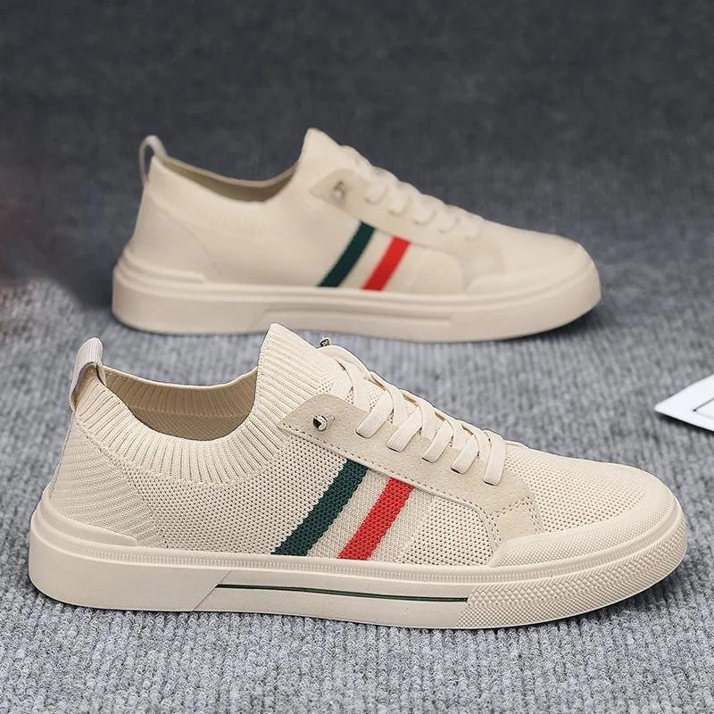 YF New Men's  Casual Sports Shoes White  Fashion Wear Resistant Shoes Men's Walking Shoes