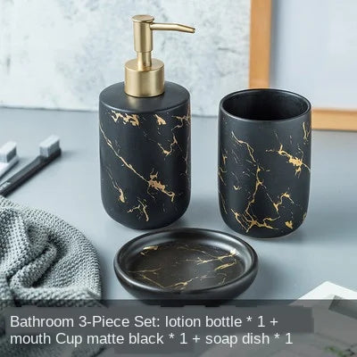Botella de emulsión de resina para baño, taza para gárgaras de lavado de alto grado, traje de cepillo de dientes, jabonera de Banyo Aksesuarlari