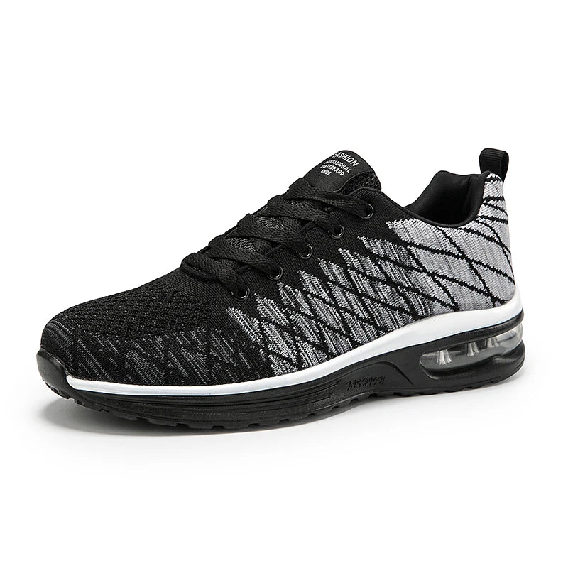 Road Running Minimal Shoes Men's Women's Jogger Jogging Sneakers Air Cushion Mesh Athletic Low-top Lace up Sport Light-weight