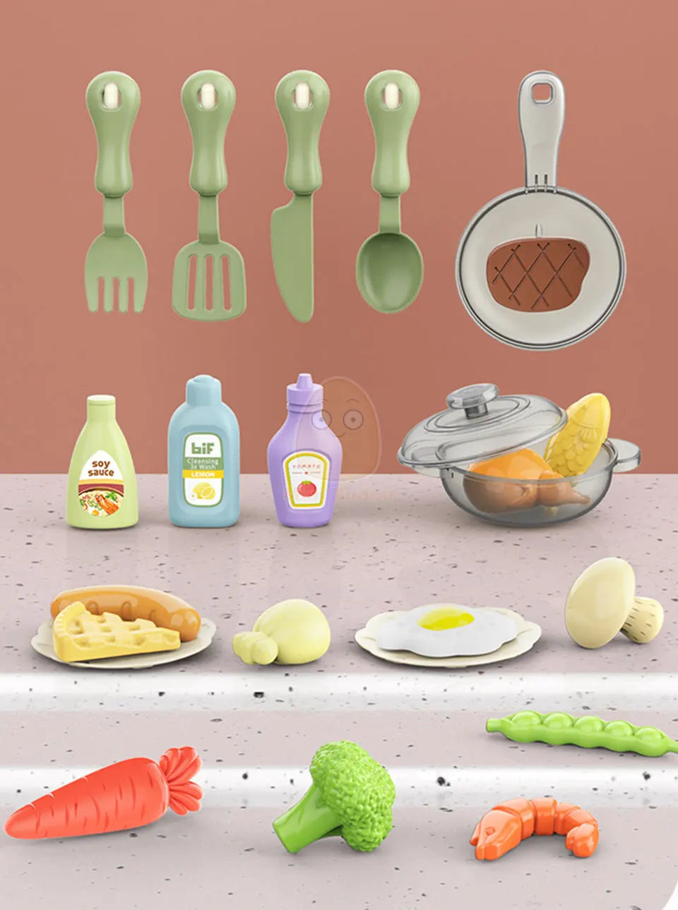 Juguetes de cocina para niños, vajilla simulacional, juego de simulación, juego de Chef, juego de rol, mesa de comida, juguete educativo para niños, regalo