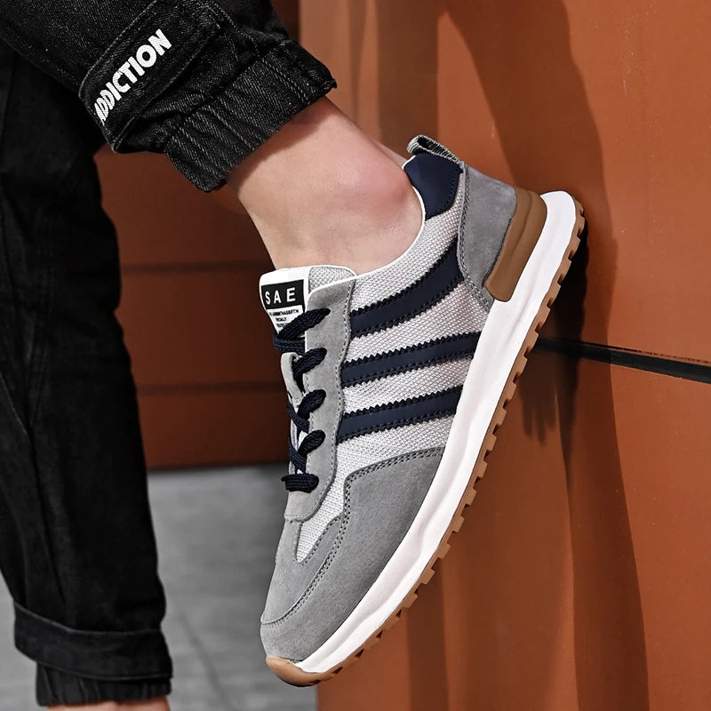 Men's Walk Road Running Shoes Sneakers Track Trail Running Outdoor Jogger Cross Country Running Shoes Air Mesh Athletic Low-top