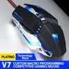 E-sport RGB Wired Mouse LED Optical USB 7D Macro Programming Mechanical Gaming Mouse 6400DPI Mouse for Computer