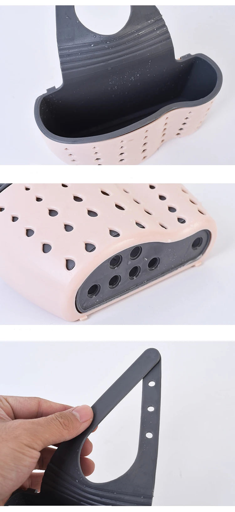 Soporte para fregadero de cocina, escurridor colgante, estante ajustable para esponja y jabón, organizador, soporte para grifo de baño, accesorios de cocina