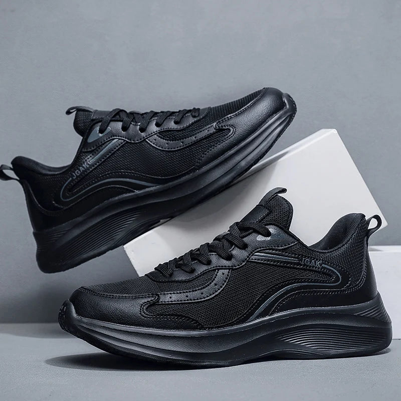 Men's Casual Sporty Sneakers Large Size MD Sole Breathable Mesh Upper New Cross-Border Walking and Running Sports Shoes