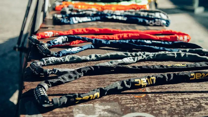 ULAC-Cerrojo de contraseña para bicicleta o motocicleta, cerradura portátil y ultraligera con bloqueo antirrobo y cadena, incluye accesorios de seguridad estables para ciclismo de carretera MTB