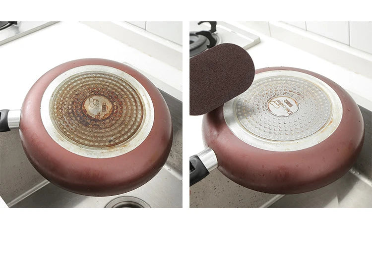 Utensilios de cocina, esponja mágica de limpieza, herramientas de cocina, cepillo de descontaminación fuerte con mango, accesorios de baño y cocina