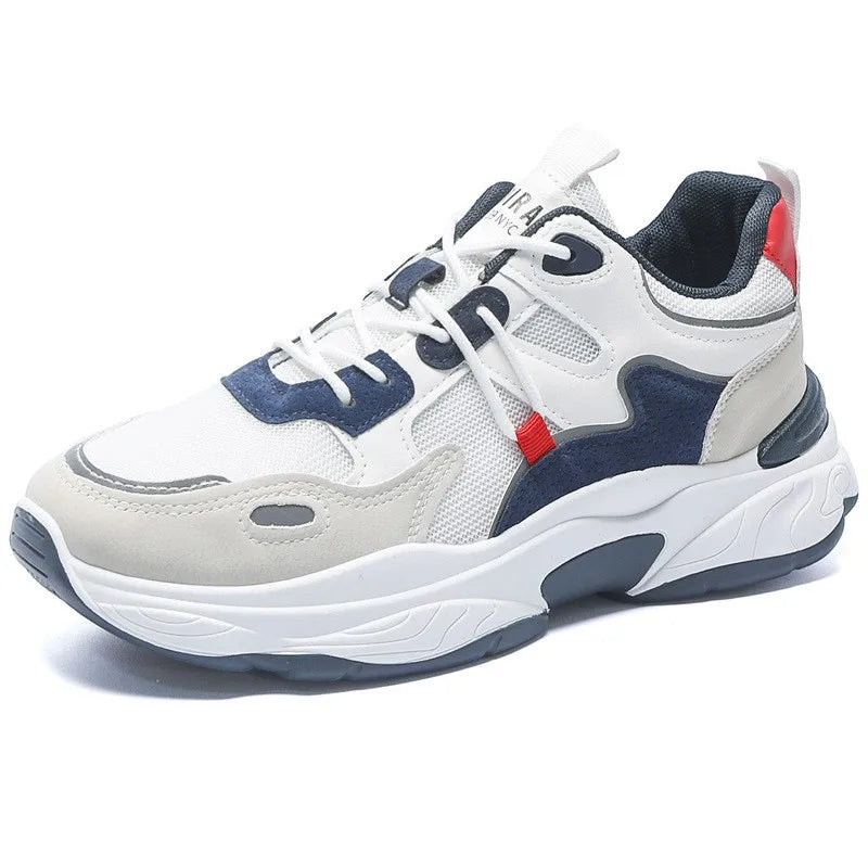 New Breathable Men's Sports Platform Sneakers Men's Leisure Running Sports Shoes