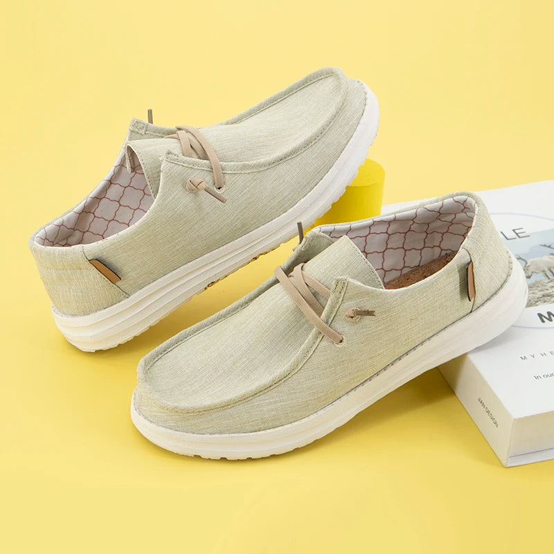 Fashion Sneakers Slip-on Loafers Men Canvas Casual Walking Casual Shoes