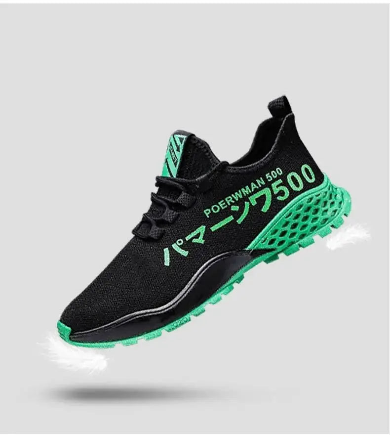 Hongyan Mens Tennis Shoes Summer Breathable Sports Casual Shoes Single Mesh Fashion Shoes