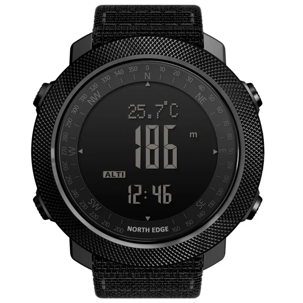 NORTH EDGE-reloj Digital deportivo para hombre, horas para correr, nadar, militar, altímetro, barómetro, brújula, resistente al agua, 50m