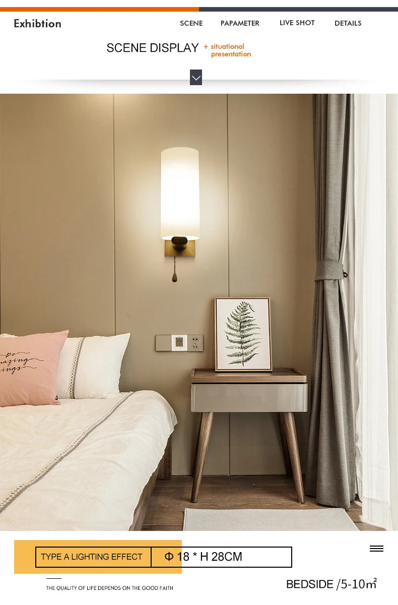 Lámparas de pared LED modernas, luces de madera para dormitorio, mesita de noche, escaleras, pasillo, aplique de iluminación montado Interior, accesorios de iluminación para decoración del hogar