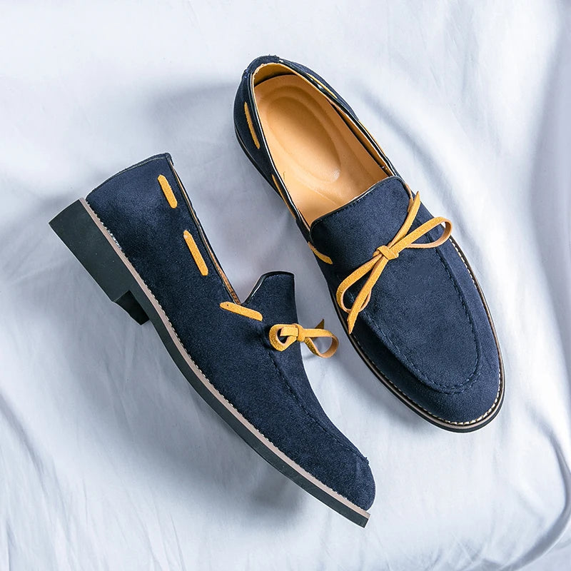Tassel Business Shoes Men Breathable Leisure Soft Suede Leather Dress Wedding Dress Shoes for Men Loafers Moccasins Formal Shoes