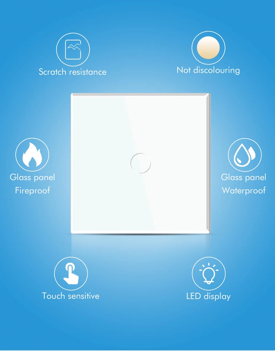 Interruptores BSEED Zigbee, interruptor de luz inteligente de 1/2/3 entradas, enchufes de pared normales de la UE, interruptores táctiles multicontrol, aplicación Tuya Smart Life Alexa