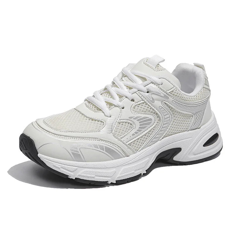 New Hot Sale Women's Clunky Sneakers Comfort Flat Heel Brand Design logo Sports Shoes for Young Girls Low Price Factory 36-45