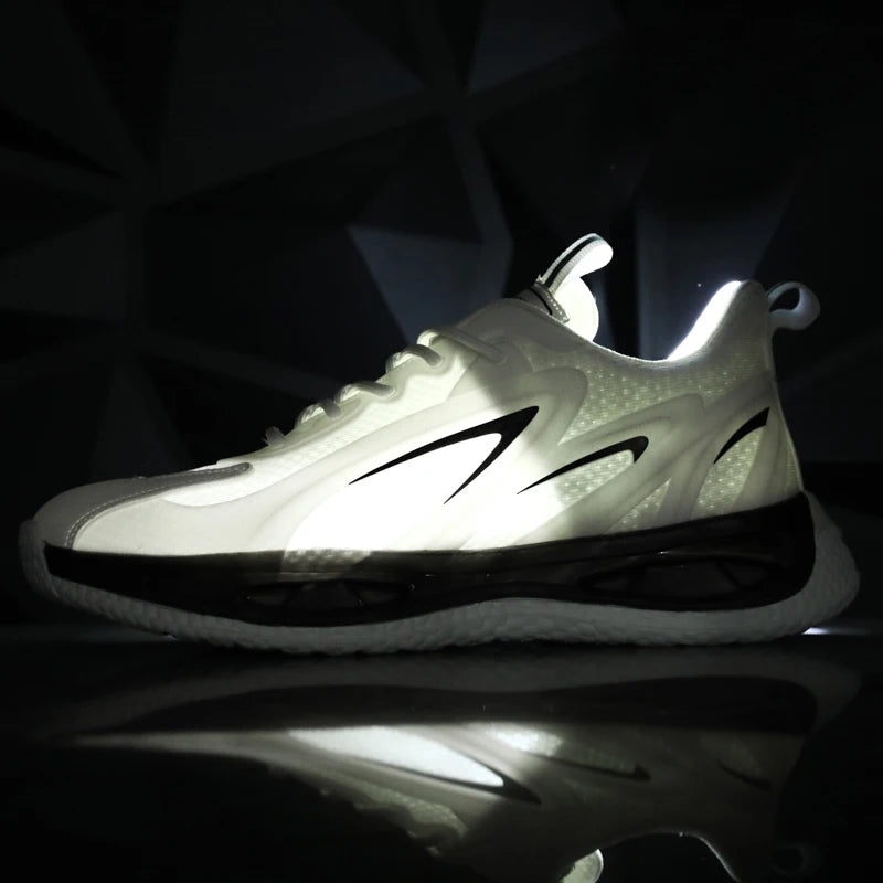 Men Fashion Footwear Comfortable Anti-slip Shoe Microfiber Upper Zapatos De Hombre Men's Casual Sport Running Shoes