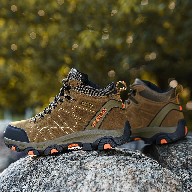 Unisex Trekking Walking Shoes High Top Outdoor Hiking Shoes Big Size 36-47