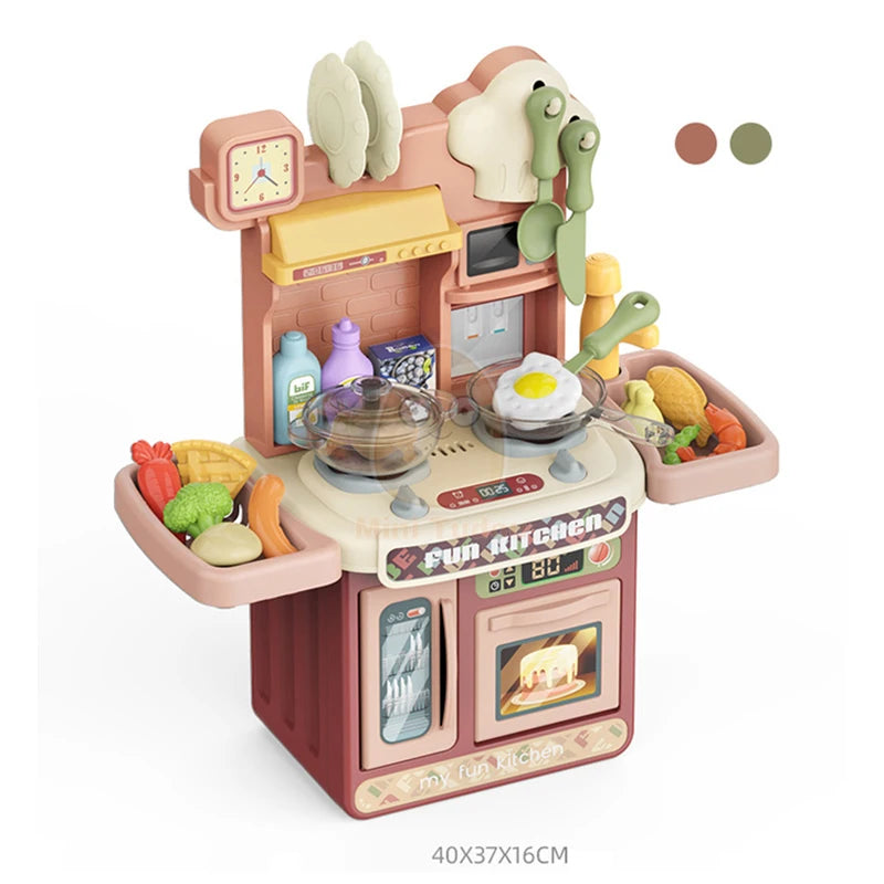 Juguetes de cocina para niños, vajilla simulacional, juego de simulación, juego de Chef, juego de rol, mesa de comida, juguete educativo para niños, regalo