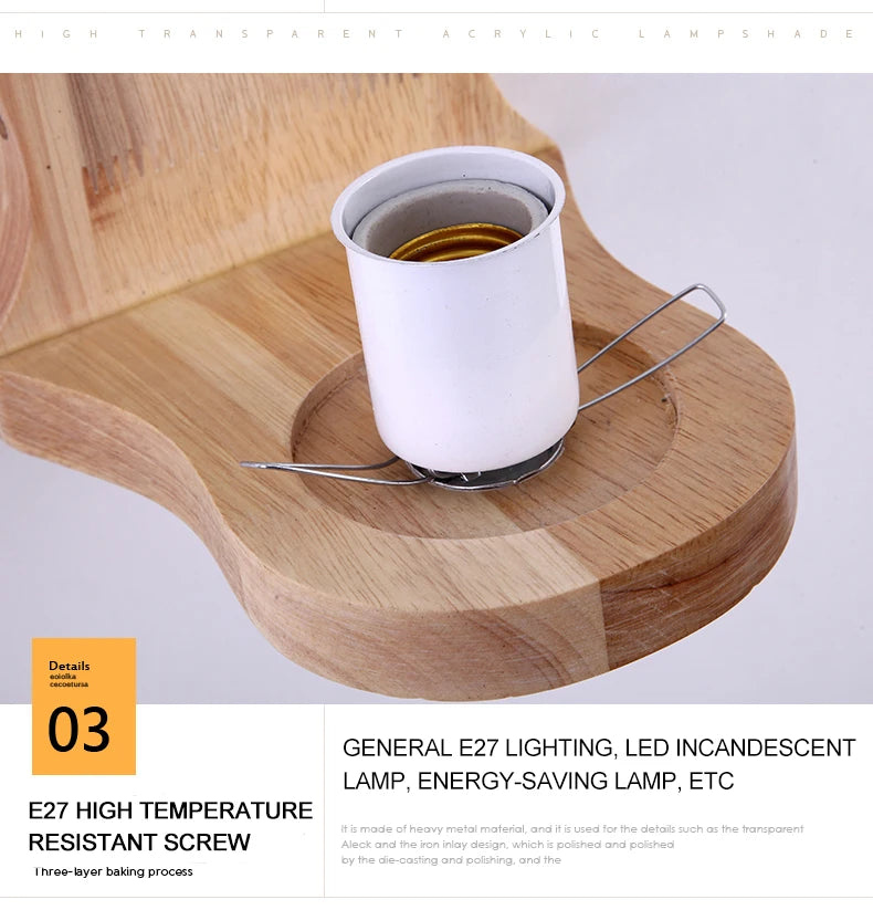 Lámparas de pared LED modernas, luces de madera para dormitorio, mesita de noche, escaleras, pasillo, aplique de iluminación montado Interior, accesorios de iluminación para decoración del hogar