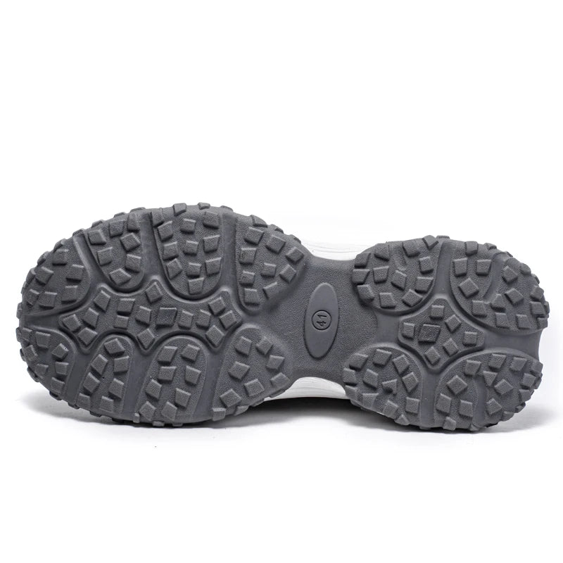 2026 New Trendy Chunky Sneakers Men Women Breathable Mesh Dad Shoes Metallic Silver Fashion Platform Walking Footwear