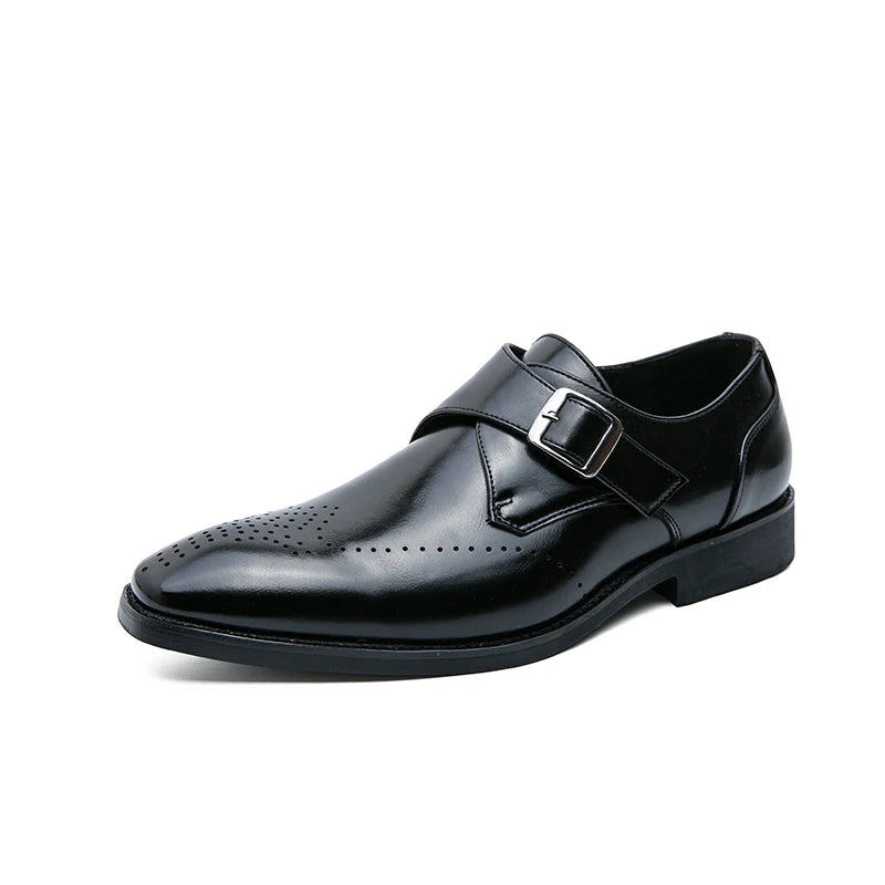 Sapatos Masculinos 2026 New Formal Large Size Business Men's Official Pu Shoes for Office