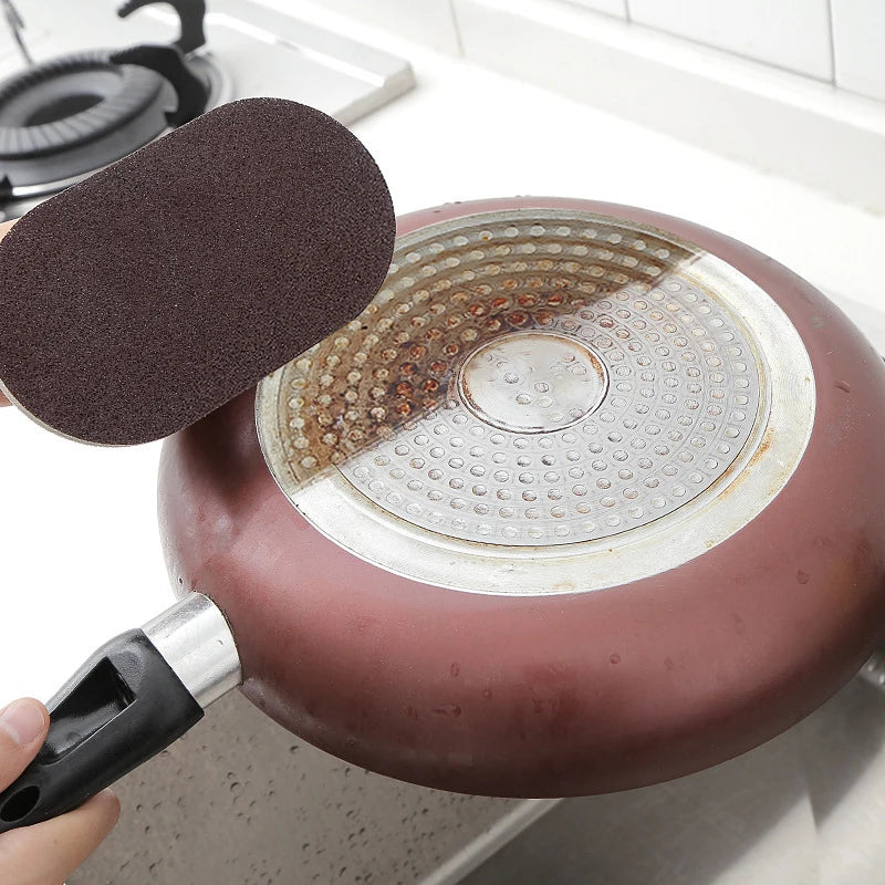 Utensilios de cocina, esponja mágica de limpieza, herramientas de cocina, cepillo de descontaminación fuerte con mango, accesorios de baño y cocina