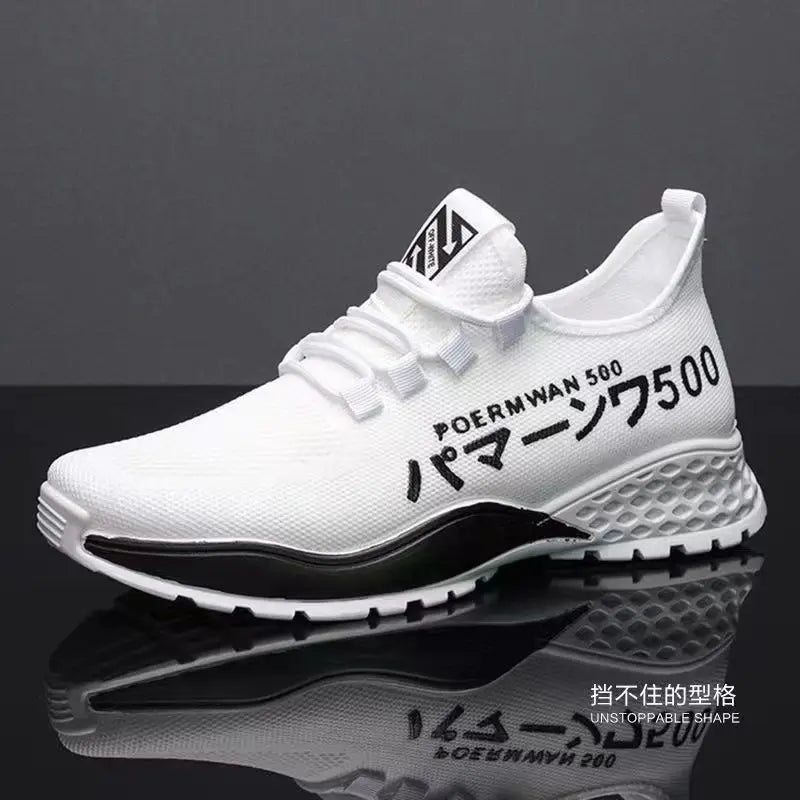 Hongyan Mens Tennis Shoes Summer Breathable Sports Casual Shoes Single Mesh Fashion Shoes